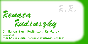 renata rudinszky business card